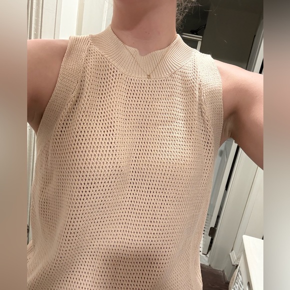 Beige Knit sweater tank top - Picture 12 of 12